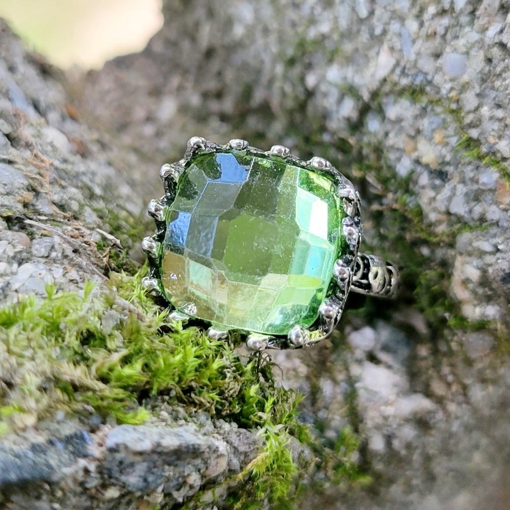 Game of Thrones House of the Dragon Green Gemstone 925 Silver Ring - Picture 5 of 13